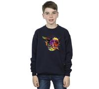 Marvel Boy's Guardians Of The Galaxy Abstract Shield Chest Sweatshirt in Navy | Size: 12-13 Years Marvel Navy 12-13 Years