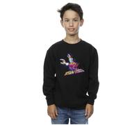 Marvel Boy's Guardians Of The Galaxy Abstract Star Lord Sweatshirt in Black | Size: 3-4 Years Marvel Black 3-4 Years