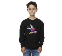 Marvel Boy's Guardians Of The Galaxy Abstract Star Lord Sweatshirt in Black | Size: 5-6 Years Marvel Black 5-6 Years
