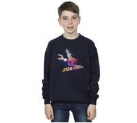 Marvel Boy's Guardians Of The Galaxy Abstract Star Lord Sweatshirt in Navy | Size: 3-4 Years Marvel Navy 3-4 Years