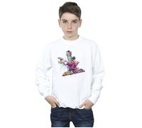 Marvel Boy's Guardians Of The Galaxy Abstract Star Lord Sweatshirt in White | Size: 3-4 Years Marvel White 3-4 Years