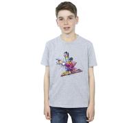 Marvel Boy's Guardians Of The Galaxy Abstract Star Lord T-Shirt in Grey | Size: 7-8 Years Marvel Grey 7-8 Years