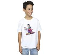 Marvel Boy's Guardians Of The Galaxy Abstract Star Lord T-Shirt in White | Size: 3-4 Years Marvel White 3-4 Years