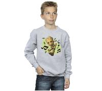 Marvel Boy's Guardians Of The Galaxy Groot Musical Notes Sweatshirt in Grey | Size: 3-4 Years Marvel Grey 3-4 Years