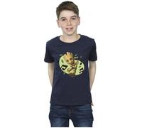 Marvel Boy's Guardians Of The Galaxy Groot Musical Notes T-Shirt in Navy | Size: 9 Years Marvel Navy 9 Years