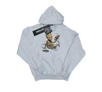 Marvel Boys Guardians Of The Galaxy Groot Tape Hoodie - Sports Grey - Sports Grey - 12-13 Years