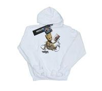 Marvel Boys Guardians Of The Galaxy Groot Tape Hoodie - White - White - 5-6 Years