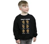 Marvel Boys Guardians Of The Galaxy Groot Today's Mood Sweatshirt Black 12-13 years