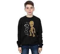 Marvel Boys Guardians Of The Galaxy I Am Groot Scribbles Sweatshirt Black 12-13 years