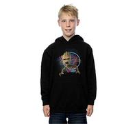 Marvel Boys Guardians of The Galaxy Neon Groot Hoodie 12-13 Years Black