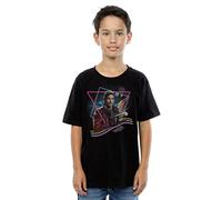 Marvel Boys Guardians of The Galaxy Neon Star Lord T-Shirt 12-13 Years Black