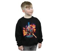 Marvel Boy's Guardians Of The Galaxy Vol. 2 Poster Sweatshirt in Black | Size: 3-4 Years Marvel Black 3-4 Years