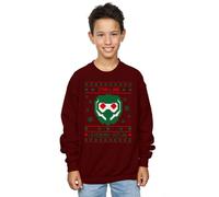 Marvel Boy's Guardians Of The Galaxy Vol. 2 Star Lord Fair Isle Sweatshirt in Burgundy | Size: 5-6 Years Marvel Burgundy 5-6 Years