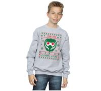 Marvel Boy's Guardians Of The Galaxy Vol. 2 Star Lord Fair Isle Sweatshirt in Grey | Size: 9 Years Marvel Grey 9 Years