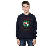Marvel Boy's Guardians Of The Galaxy Vol. 2 Star Lord Fair Isle Sweatshirt in Navy | Size: 7-8 Years Marvel Navy 7-8 Years