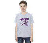 Marvel Boy's Hawkeye Shoots T-Shirt in Grey | Size: 7-8 Years Marvel Grey 7-8 Years