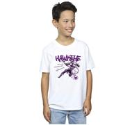 Marvel Boy's Hawkeye Shoots T-Shirt in White | Size: 7-8 Years Marvel White 7-8 Years