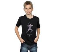 Marvel Boys Hawkeye Silhouette T-Shirt Black 7-8 Years