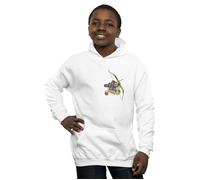 Marvel Boy's Hawkeye Tattoo Breast Print Hoodie in White | Size: 9 Years Marvel White 9 Years