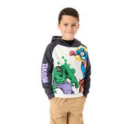 Marvel Boy's Hoodie (Kids Multicoloured) in Grey | Size: 7-8 Years Marvel Grey 7-8 Years