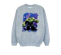 Marvel Boys Hulk Halloween Spooky Forest Sweatshirt - Sports Grey - Sports Grey - 5-6 Years