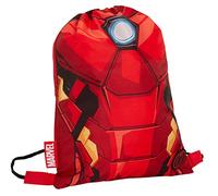 Boys Marvel Iron Man Drawstring Gym Bag Avengers Sports Swimming PE Kit Backpack