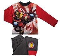 Marvel Boys Iron Man Pyjamas - Long Sleeved - 4 to 10 Years - 4-5 Years / 104-110 cms Black/Red