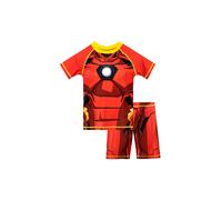 Marvel Boy's Ironman Avengers Two Piece Swim Set in Red | Size: 7-8 Years Marvel Red 7-8 Years