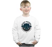 Marvel Boy's Kawaii Black Panther Pounce Sweatshirt in White | Size: 5-6 Years Marvel White 5-6 Years