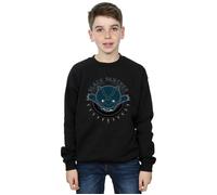 Marvel Boy's Kawaii Black Panther Pounce Sweatshirt | Size: 7-8 Years Marvel Black 7-8 Years
