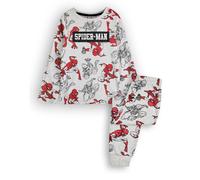 Long Sleeve Long Leg Pyjama Set Marvel Grey 7-8 Years