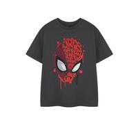 Marvel Boy's Kids Short Sleeved T-Shirt (Charcoal) in Grey | Size: 5-6 Years Marvel Grey 5-6 Years