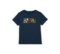 Marvel Boy's Logo Characters Cotton T-Shirt Grey | Size: 5-6 Years Marvel Grey 5-6 Years