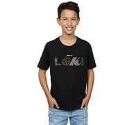 Marvel Boys Loki Logo T-Shirt Black 12-13 Years