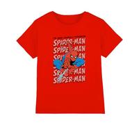 Marvel Boy's Marvel Friendly Neighborhood Spiderman Thwip Boys T Shirt, Red T-Shirt
