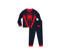 Marvel Boy's Miles Morales Spider-Suit Pyjamas | Size: 7-8 Years Marvel Multicolor 7-8 Years