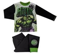 Marvel Boys Older Hulk Pyjamas - Long Sleeved - 4 to 10 Years - 7-8 Years / 122-128 cms Black/Green