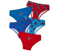 Marvel Boys Pants 5 Pack Cotton Briefs Avengers Spiderman Superhero Teenagers Toddlers Boys Underwear Soft Breathable Hulk Iron Man Captain America Underpants (Blue/Red Spiderman, 5-6 Years)