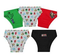 Marvel Spiderman Boys Pants Multipack of 5 Soft Breathable Toddlers Kids Underwear Assorted Captain America Hulk Avengers (7-8 Years, Multi Avengers)