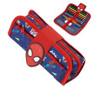 Marvel Boys Pencil Case Spiderman Pencil Cases for Kids with Stationery