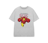 Marvel Boy's Short Sleeved T-Shirt | Boys Grey Marl | Official Merch | Size: 7-8 Years Marvel Grey 7-8 Years