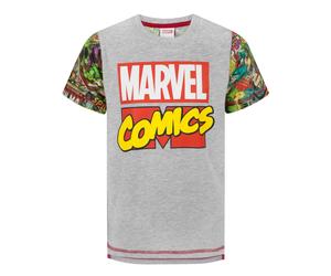 Marvel Boy's Short Sleeved T-Shirt | Boys Grey | Official Merch | Size: 3-4 Years Marvel Grey 3-4 Years