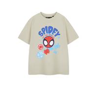 Marvel Boy's Short Sleeved T-Shirt | Boys Oatmeal | Official Merch in Beige | Size: 2-3 Years Marvel Beige 2-3 Years