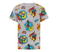 Marvel Boy's Short Sleeved T-Shirt | Grey | Official Merch | Size: 11-12 Years Marvel Grey 11-12 Years