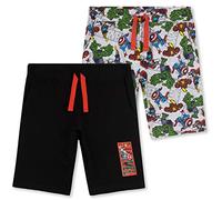 Marvel Boys Shorts, Sports Shorts with Avengers Iron Man Captain America Hulk and Thor, Casual Summer Jogger Shorts, Gifts for Boys Teenagers