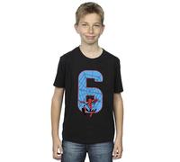 Marvel Boys Spider-Man 6th Birthday T-Shirt Black 5-6 Years