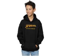Marvel Boy's Spider-Man AKA Peter Parker Hoodie in Black | Size: 7-8 Years Marvel Black 7-8 Years