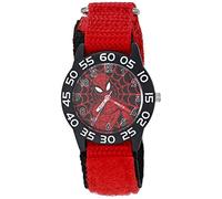 Marvel Boys' Spider-Man Analog Quartz Watch with Nylon Strap, Red, 16 (Model: WMA000412)