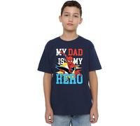 Marvel Boy's Spider-Man Dad Hero Comic T Shirt, Navy, 3-4 Years