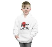 Marvel Boy's Spider-Man I Am Amazing Hoodie in White | Size: 9 Years Marvel White 9 Years